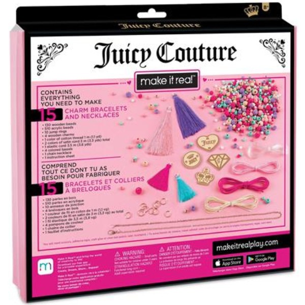 Фото - Набір для виготовлення прикрас Make it Real Juicy Couture Модні прикраси з пензлями 664 шт. (MR4415)